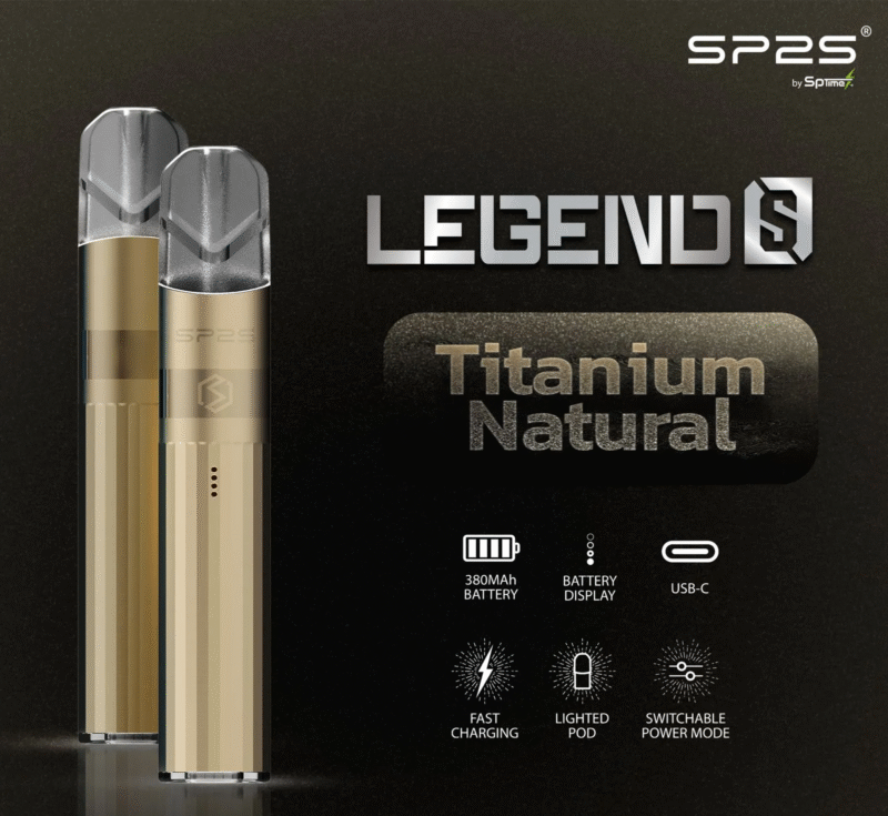 Sp2s思博瑞【鈦原色】鈦金版,電子煙主機,通用一代煙彈,傳奇升級版煙桿
