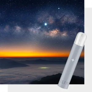 ILIA哩啞電子煙主機,【星辰銀灰】,適配通用一代煙彈, 發光霧化桿