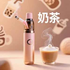 TUTX煙彈【奶茶】口味,通用一代電子烟主機,透明煙彈 ,三顆替換裝,口感更好