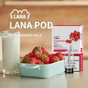 【草莓牛奶】LANA發光電子煙煙彈、 通用ILIA、SP2S、RELX、DIYA、VAKA等一代主機、原裝正品、7-11貨到付款