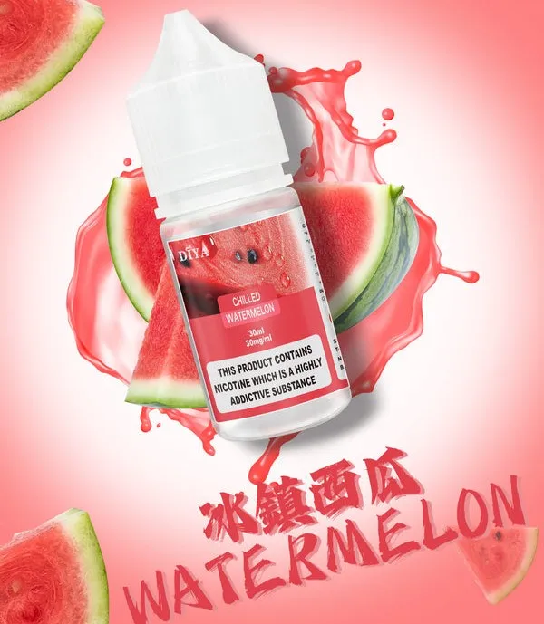【冰鎮西瓜】DIYA 叮啞 通用瓶裝煙油|30ML|台灣現貨|原裝正品|貨到付款