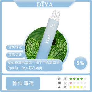 【神仙薄荷】DIYA叮啞 一次性7500口Puffs、一次性抛棄式電子煙、 高顔值、原裝正品、台灣現貨