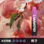 LANA ZOLT,一次性/拋棄式電子煙, 【桃子】8000口大容量