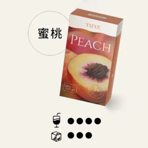TUTX煙彈【蜜桃爆珠】口味,通用一代電子烟主機,透明煙彈 ,三顆替換裝,口感更好
