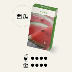 TUTX煙彈【西瓜汁】口味,通用一代電子烟主機,透明煙彈 ,三顆替換裝,口感更好